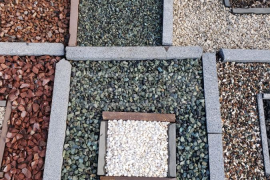 სასაფლაოს კროშკა ქვიშა მოზაიკა გრანიტის ღორღი მარმარილო