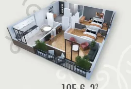 Apartment for sale, 3 Room, New building, Zugdidi 