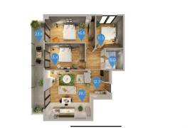Продается квартира, 4 Kомнатная, Новостройка, Тбилиси, saburtalo