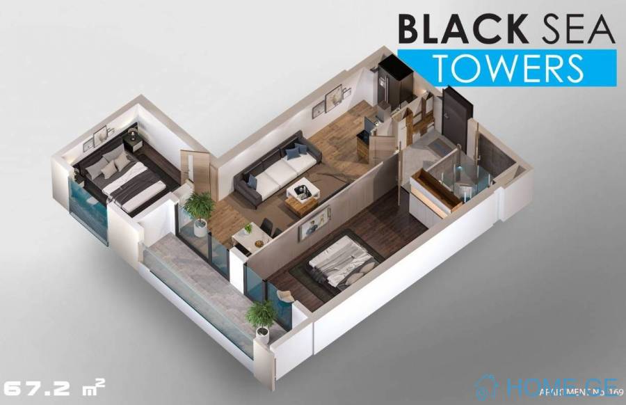 Apartment for sale, 3 Room, New building, Batumi
