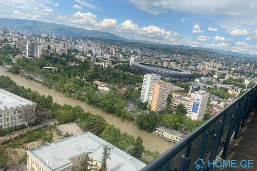 Аренда, 3 Kомнатная, Новостройка, Тбилиси, saburtalo