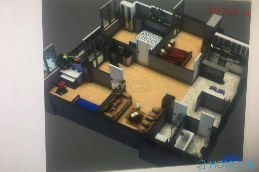 Apartment for sale, 5 Room, New building, Rustavi