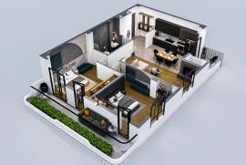 Продается квартира, 3 Kомнатная, В процессе строительства, Тбилиси, saburtalo