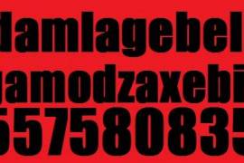 damlagebeli gamodzaxebit 557 58 08 35 დამლაგებელი გამოძახებით
