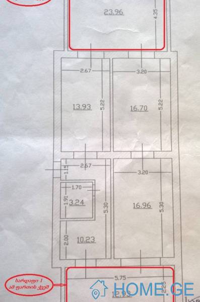 Продается квартира, 4 Kомнатная, Старое здание, Тбилиси, saburtalo