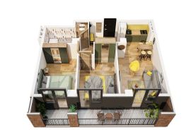 Apartment for sale, 2 Room, Under construction, Tbilisi, Samgori